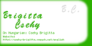 brigitta csehy business card